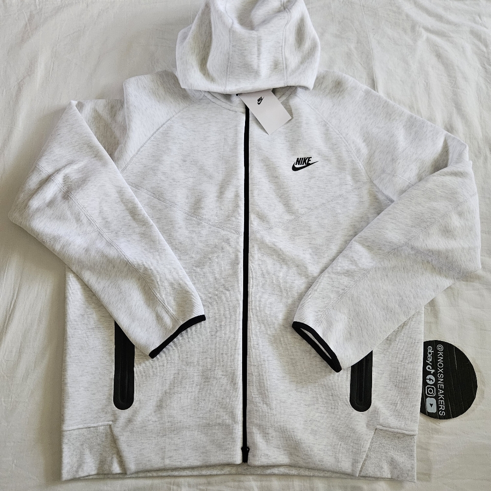 Nike Tech Fleece Hoodie Full-Zip Windrunner Birch FB7921 051 Men's Size XLarge
